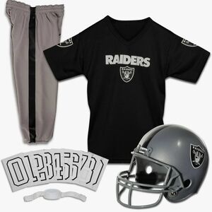 Kids Raiders Football Costume Set - Black and Gray
